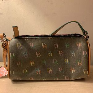 Vintage Dooney and Bourke Rainbow. y2k style purse 
Monogram Barrel Purse
